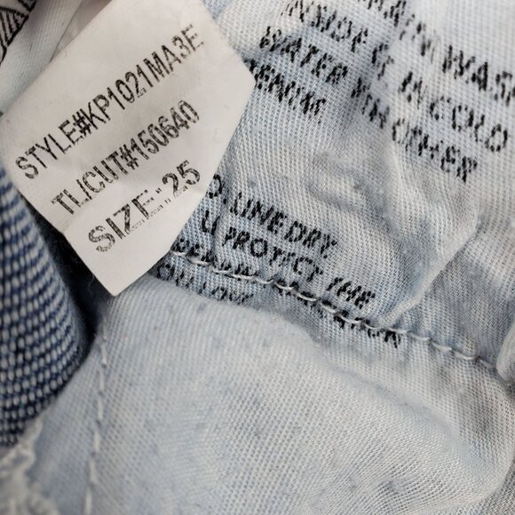 Evereve The Ever Fit High Rise Straight Women's Button Fly Denim Jeans Size 25 - Picture 10 of 11